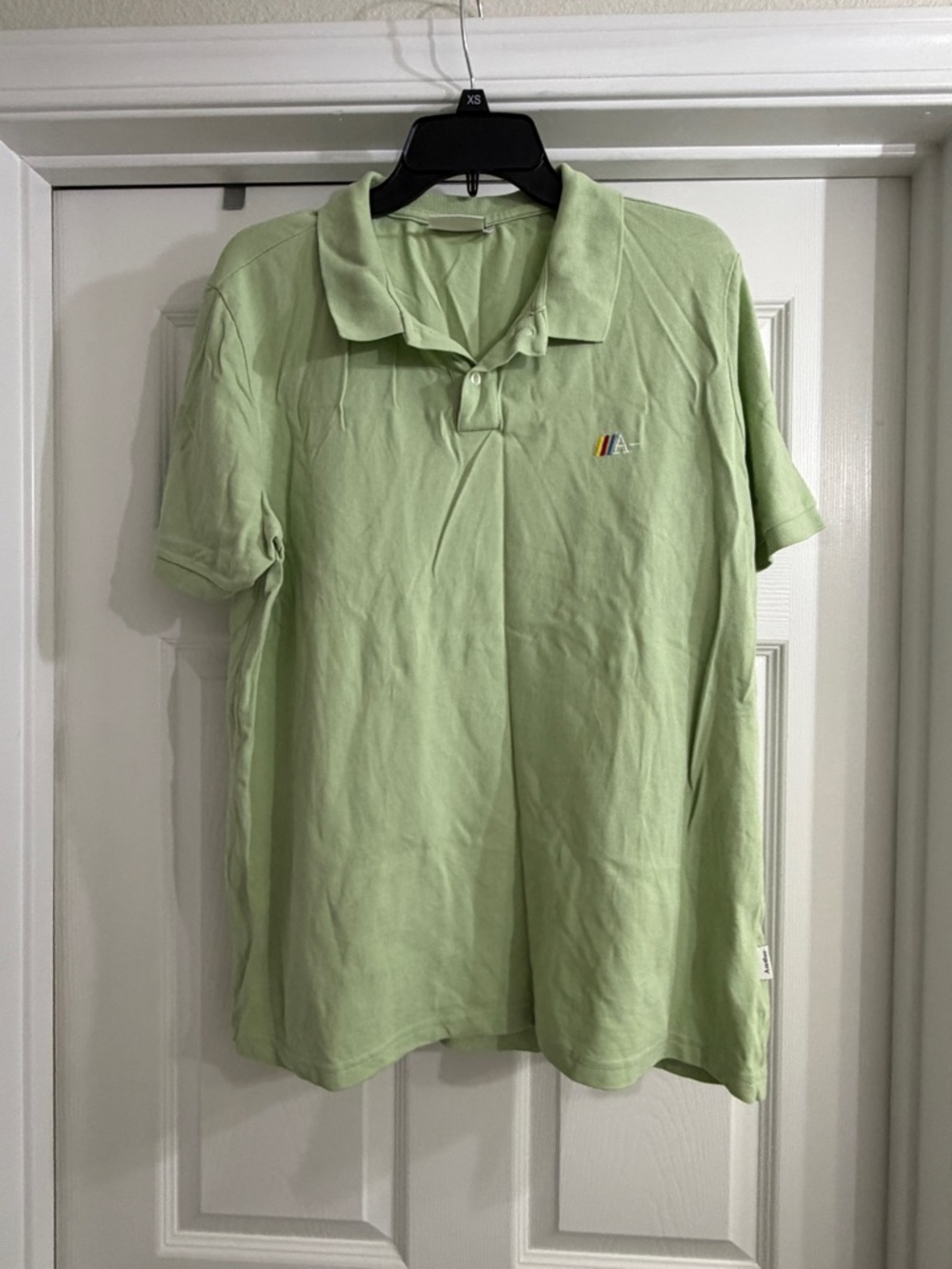 Another Label Men's Light Green Polo Shirt